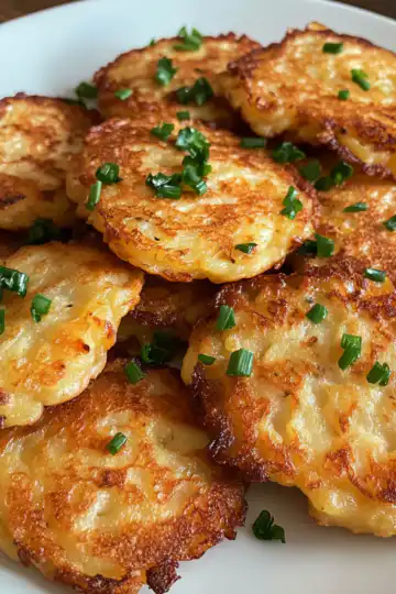 German Potato Pancakes Kartoffelpuffer taken with iphone 15 pro max --iw 2 --ar 4:5 --v 6.1 --raw