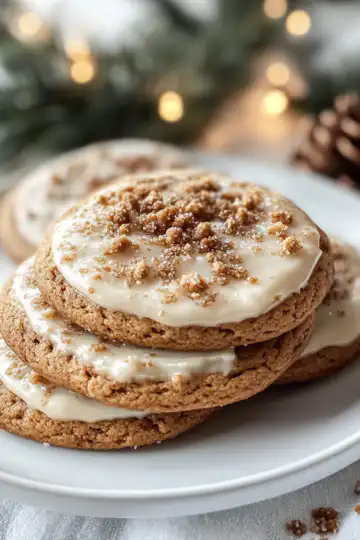 Gingerbread Cheesecake Cookies taken with iphone 15 pro max --iw 2 --ar 4:5 --v 6.1 --raw