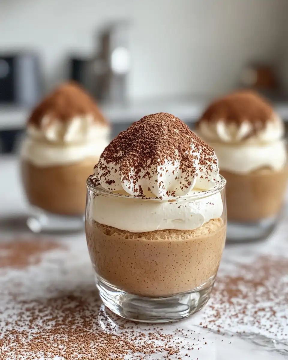 Ingredients for Gingerbread Latte Mousse Domes in a bowl and molds