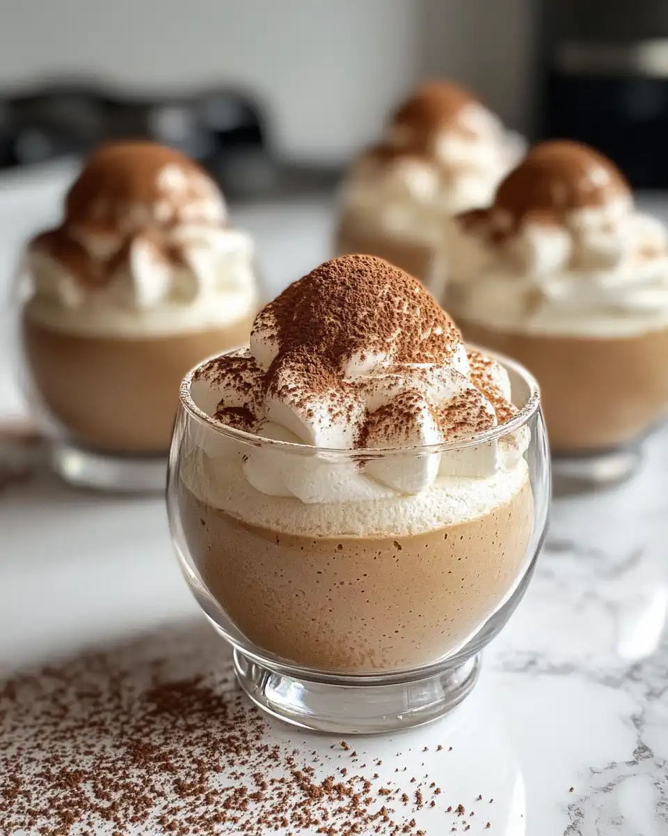 Finished Gingerbread Latte Mousse Domes beautifully plated