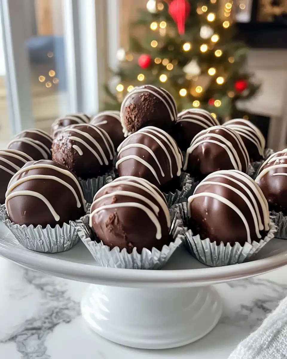 Homemade gingerbread truffles waiting to be enjoyed
