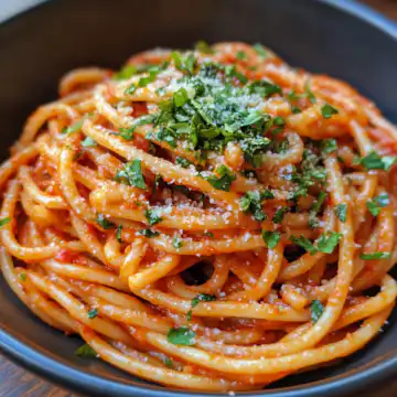 Gochujang Pasta taken with iphone 15 pro max --iw 2 --ar 4:5 --v 6.1 --raw