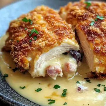 Gordon Ramsays Chicken Cordon Bleu Recipe taken with iphone 15 pro max --iw 2 --ar 4:5 --v 6.1 --raw