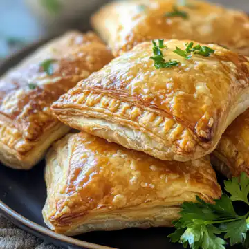 Ham And Cheese Puff Pastry Pockets taken with iphone 15 pro max --iw 2 --ar 4:5 --v 6.1 --raw