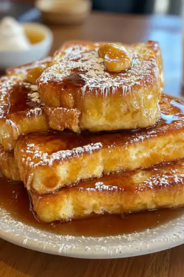 Hawaiian Roll French Toast taken with iphone 15 pro max --iw 2 --ar 4:5 --v 6.1 --raw