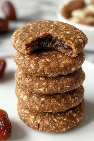 Healthy 3 Ingredient Date Cookies Recipe taken with iphone 15 pro max --iw 2 --ar 4:5 --v 6.1 --raw