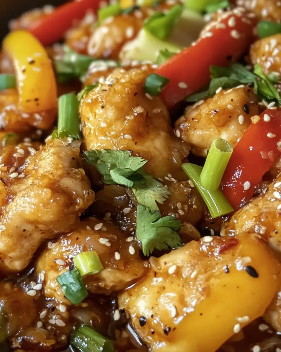 Ingredients laid out for pressure cooker sesame chicken including chicken cubes, spices, and oils