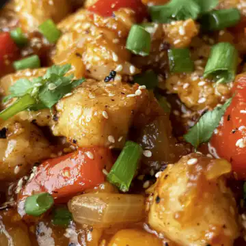 Healthy Sesame Chicken taken with iphone 15 pro max --iw 2 --ar 4:5 --v 6.1 --raw