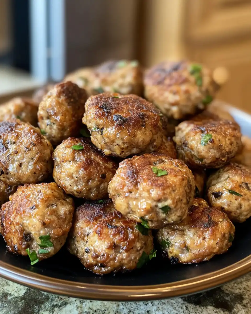 Ingredients for vegan mushroom meatballs laid out neatly on a kitchen counter