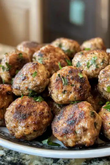 Healthy Vegan Mushroom Meatballs taken with iphone 15 pro max --iw 2 --ar 4:5 --v 6.1 --raw