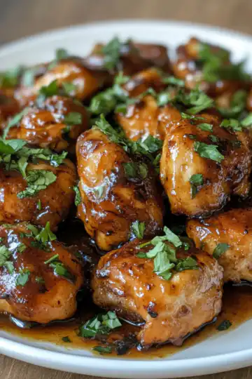 Honey Garlic Chicken Recipe taken with iphone 15 pro max --iw 2 --ar 4:5 --v 6.1 --raw