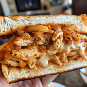 Honey Pepper Chicken Panini Pasta taken with iphone 15 pro max --iw 2 --ar 4:5 --v 6.1 --raw