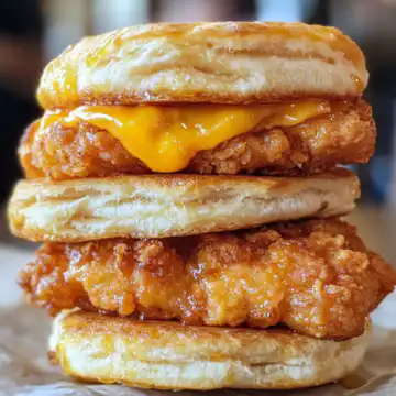 Hot Honey Chicken Biscuits taken with iphone 15 pro max --iw 2 --ar 4:5 --v 6.1 --raw