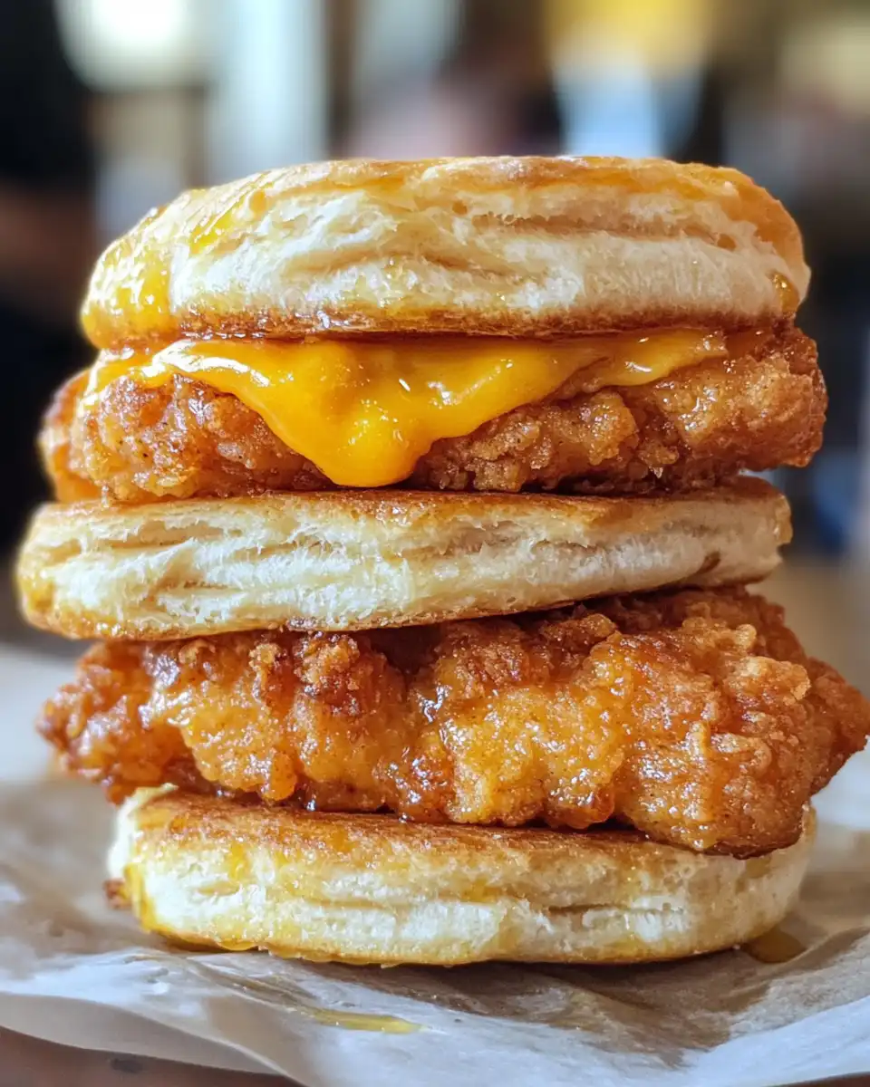 Hot honey chicken biscuits fresh out of the pressure cooker
