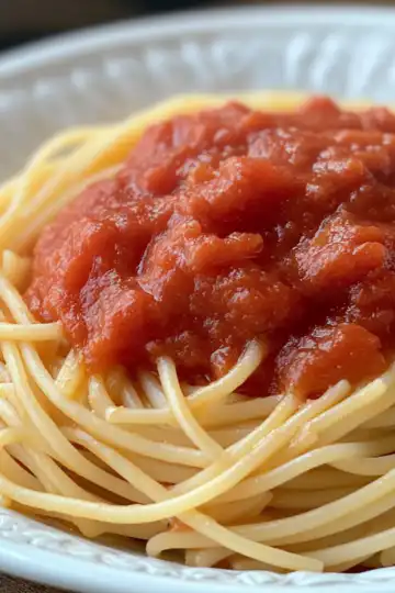 How To Make Homemade Italian Spaghetti Sauce taken with iphone 15 pro max --iw 2 --ar 4:5 --v 6.1 --raw