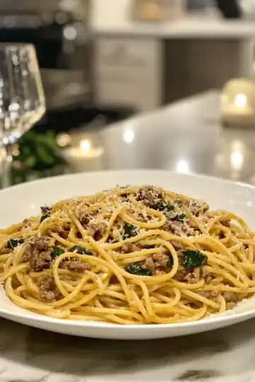 Ina Garten Midnight Pasta Recipe taken with iphone 15 pro max --iw 2 --ar 4:5 --v 6.1 --raw