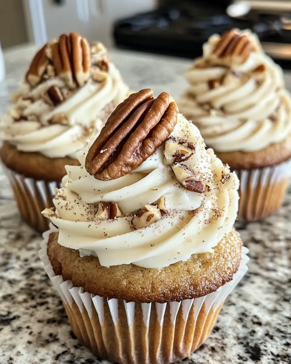 Irresistible banana cinnamon pecan cupcakes fresh from pressure cooker