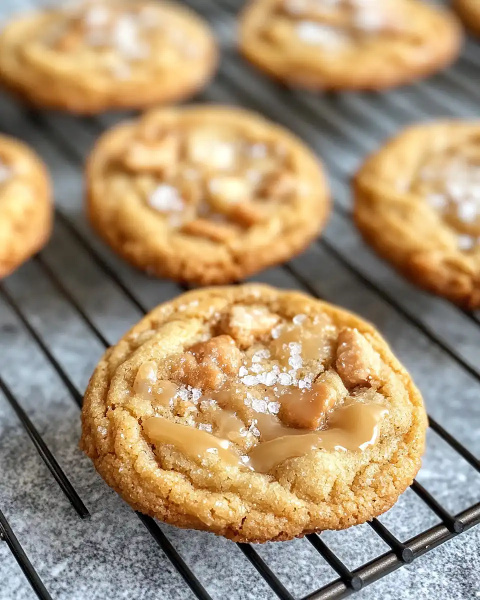 Delicious salted caramel cookies fresh from the pressure cooker