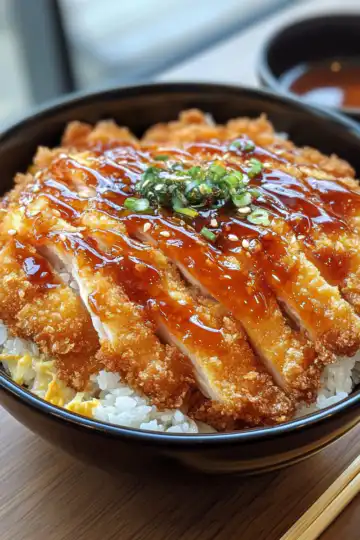 Irresistible Japanese Katsu Bowls With Tonkatsu Sauce taken with iphone 15 pro max --iw 2 --ar 4:5 --v 6.1 --raw