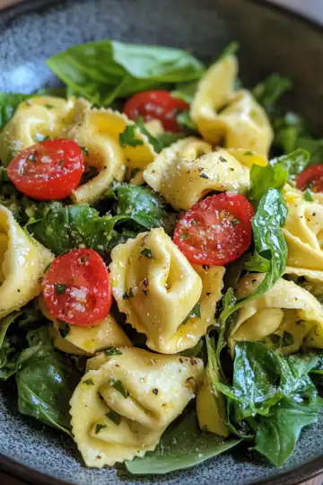 Italian Grinder Tortellini Salad taken with iphone 15 pro max --iw 2 --ar 4:5 --v 6.1 --raw