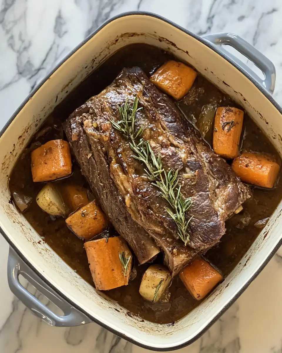 Italian pressure cooker pot roast steaming in kitchen