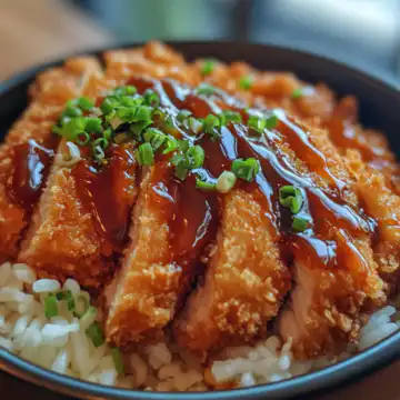 Japanese Katsu Bowls With Tonkatsu Sauce taken with iphone 15 pro max --iw 2 --ar 4:5 --v 6.1 --raw