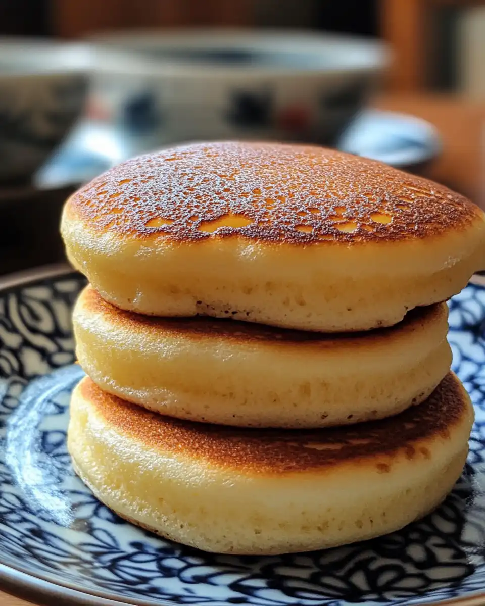 Ingredients for jiggly Japanese souffle pancakes including eggs milk and flour