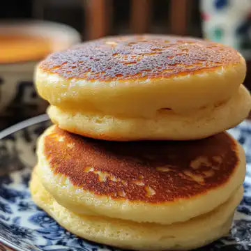 Jiggly Japanese Souffle Pancakes taken with iphone 15 pro max --iw 2 --ar 4:5 --v 6.1 --raw