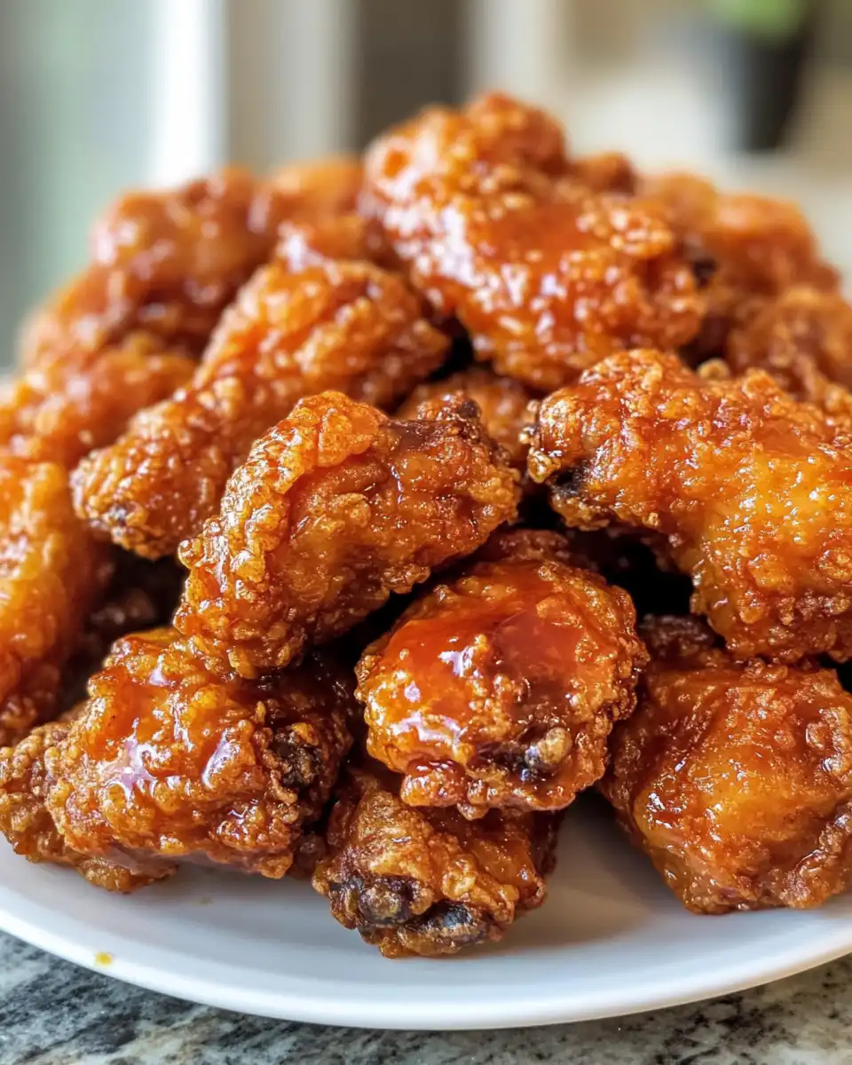 Ingredients for Korean fried chicken with cornstarch and flour mix