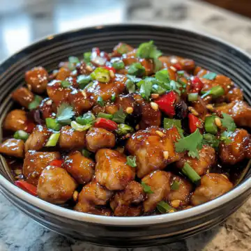 Kung Pao Chicken taken with iphone 15 pro max --iw 2 --ar 4:5 --v 6.1 --raw