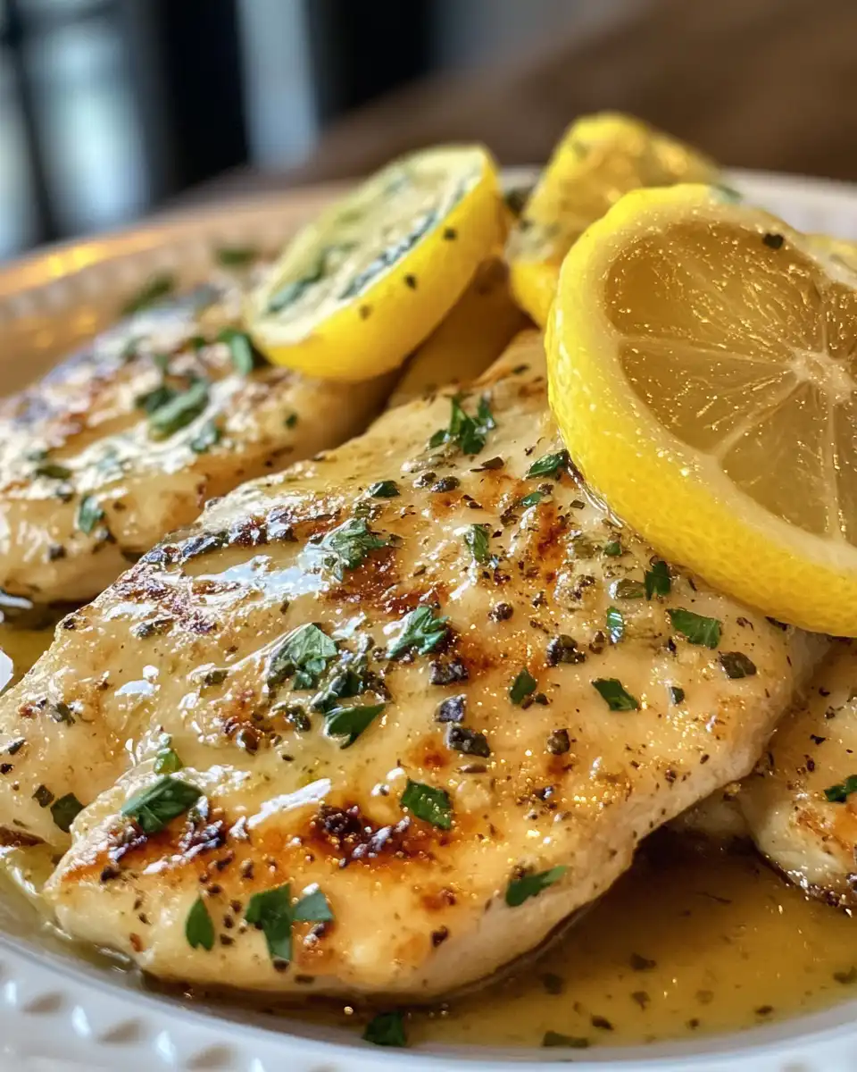 Ingredients for lemon chicken Romano with panko, cheese and herbs ready