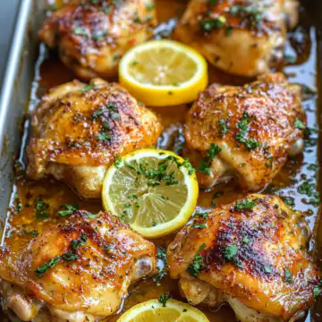 Lemon Paprika Roast Chicken Thighs taken with iphone 15 pro max --iw 2 --ar 4:5 --v 6.1 --raw