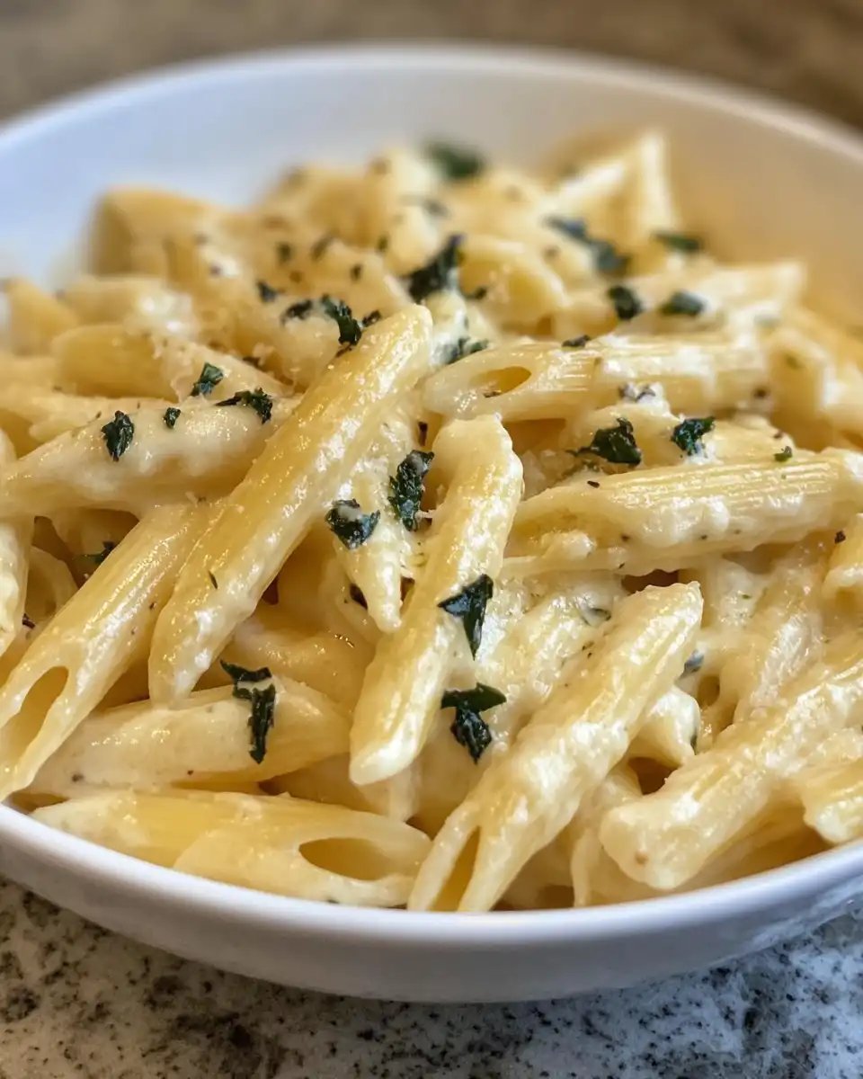 Ingredients for lemon pasta including pasta, lemon, garlic, and Parmesan cheese arranged on kitchen counter