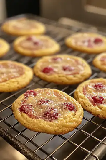 Lemon Raspberry Cookies taken with iphone 15 pro max --iw 2 --ar 4:5 --v 6.1 --raw