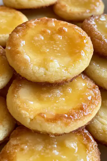 Luscious Lemon Curd Creme Brulee Cookies taken with iphone 15 pro max --iw 2 --ar 4:5 --v 6.1 --raw