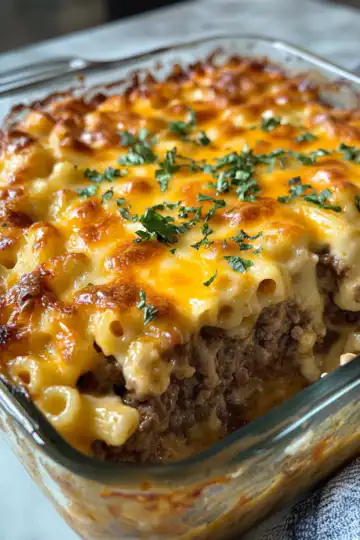 Mac And Cheese Meatloaf Casserole taken with iphone 15 pro max --iw 2 --ar 4:5 --v 6.1 --raw