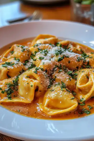 Marry Me Chicken Tortellini taken with iphone 15 pro max --iw 2 --ar 4:5 --v 6.1 --raw