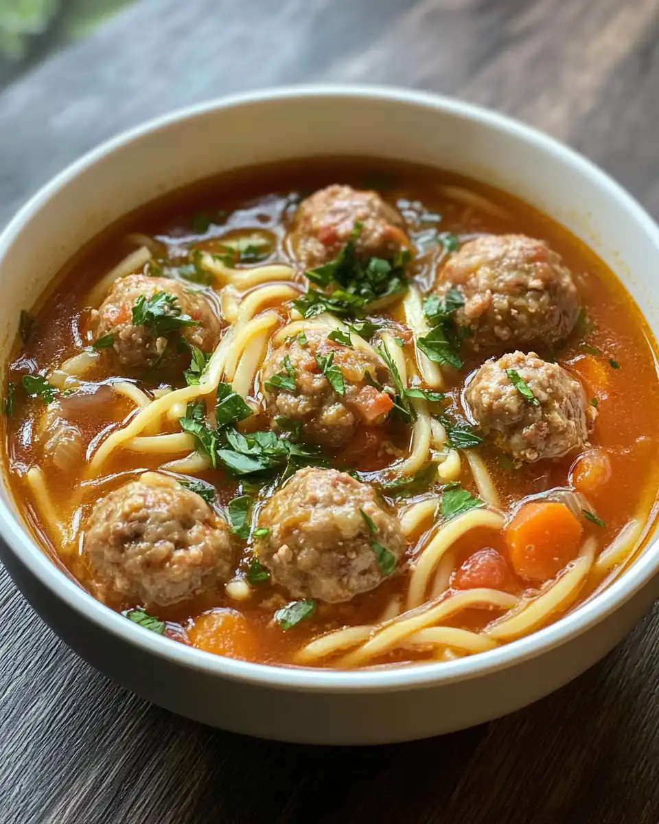 Steam rising from pressure cooker with meatball soup inside