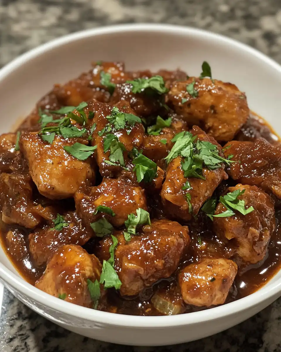 Ingredients for Mexican chicken adobo displayed before cooking in pressure cooker
