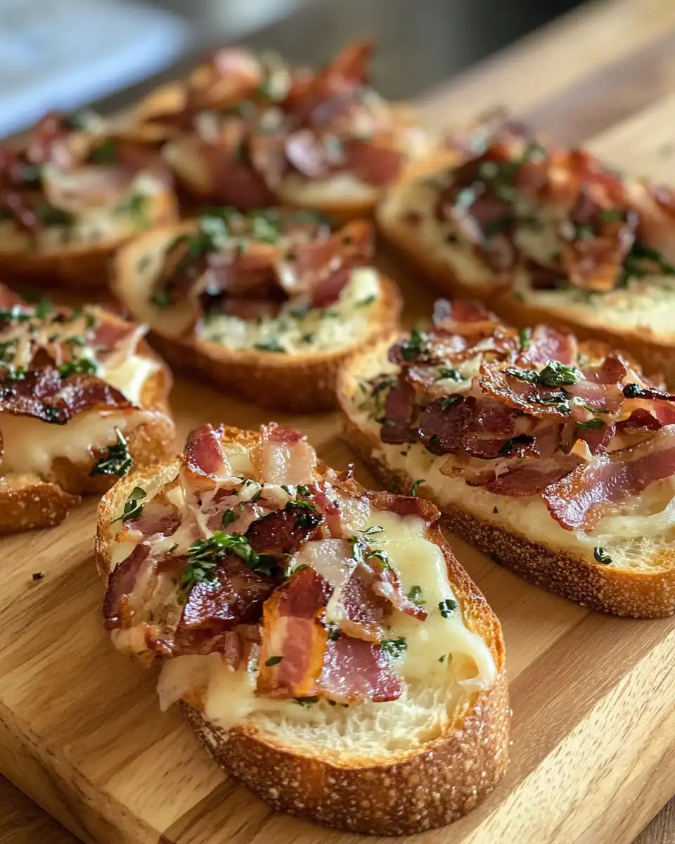 Million dollar bacon crostini cooking inside pressure cooker