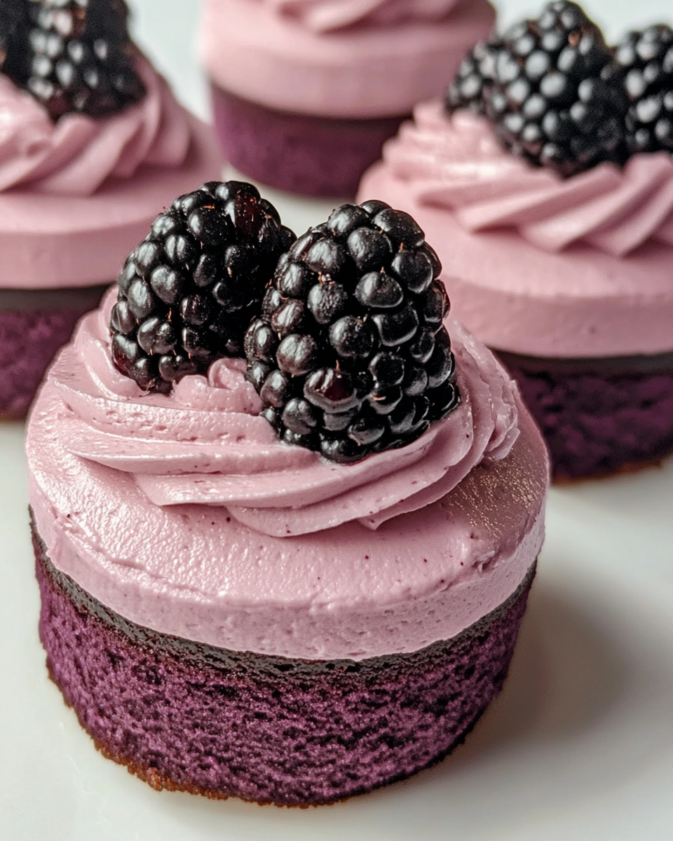 Silicone molds filled with mousse batter, tapped to remove air bubbles