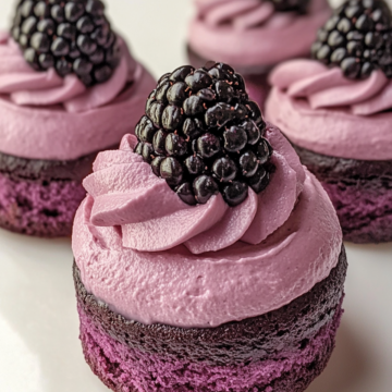 Mini Blackberry Mousse Cakes taken with iphone 15 pro max --iw 2 --ar 4:5 --v 6.1 --raw