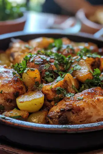Moroccan Chicken taken with iphone 15 pro max --iw 2 --ar 4:5 --v 6.1 --raw