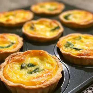 Muffin Tin Mini Quiche taken with iphone 15 pro max --iw 2 --ar 4:5 --v 6.1 --raw