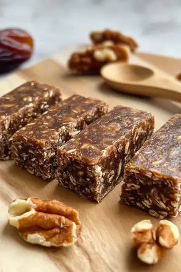 No Bake Date Energy Bar Vegan Gluten Free taken with iphone 15 pro max --iw 2 --ar 4:5 --v 6.1 --raw