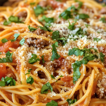 One Pot Spaghetti Recipe taken with iphone 15 pro max --iw 2 --ar 4:5 --v 6.1 --raw