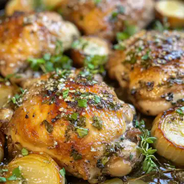 Oven Roasted French Garlic Chicken recipe taken with iphone 15 pro max --iw 2 --ar 4:5 --v 6.1 --raw