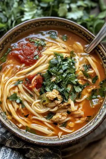 Persian Noodle Soup taken with iphone 15 pro max --iw 2 --ar 4:5 --v 6.1 --raw