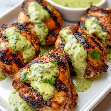 Peruvian Grilled Chicken Creamy Green Sauce taken with iphone 15 pro max --iw 2 --ar 4:5 --v 6.1 --raw