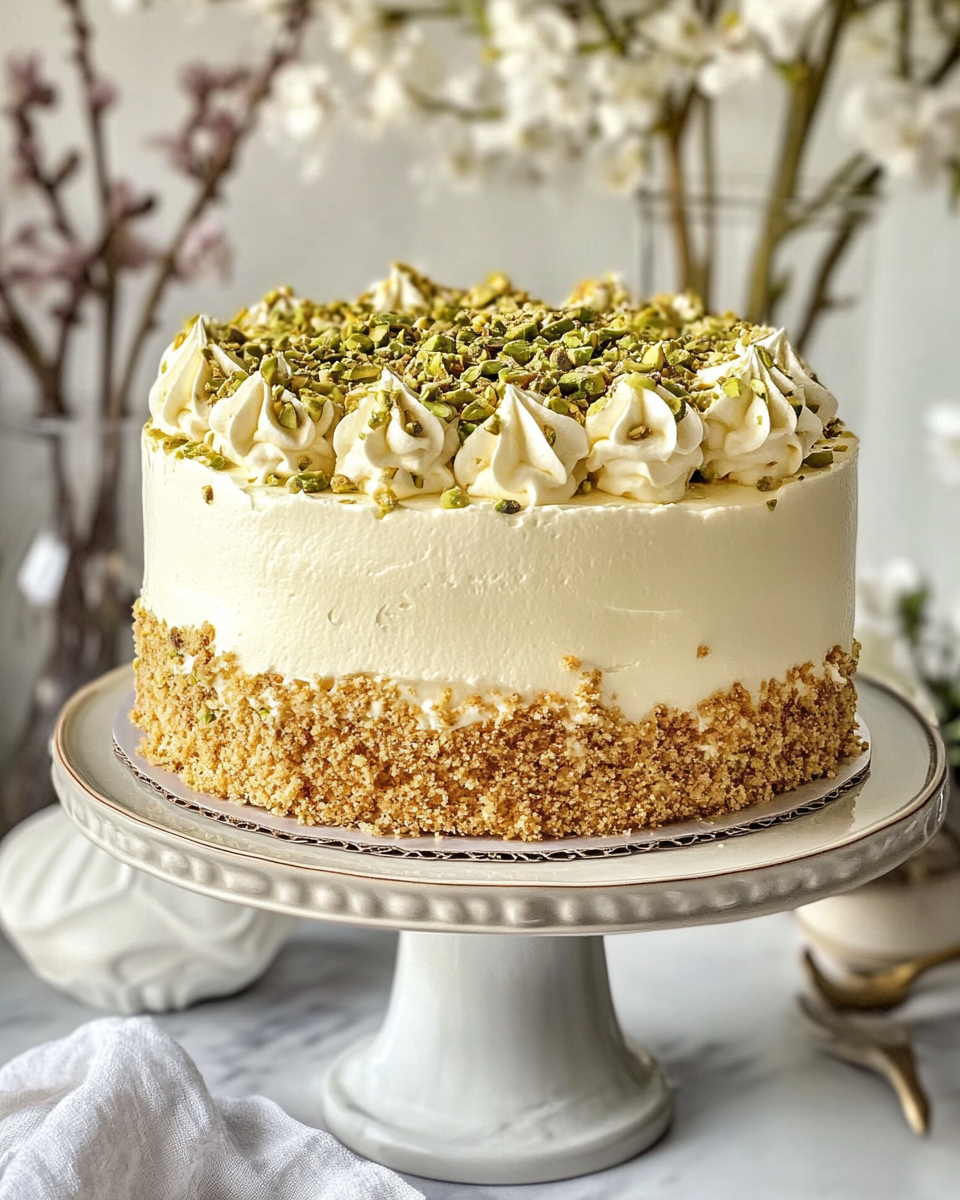 Finely ground shelled pistachios for cake batter ingredient